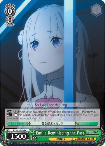 Emilia Reminiscing the Past (RZ/SE35-E25 C) (Parallel Foil) [Re:ZERO: The Frozen Bond]