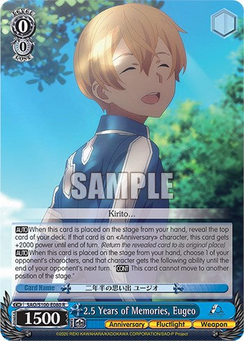 2.5 Years of Memories, Eugeo [Sword Art Online Animation 10th Anniversary]