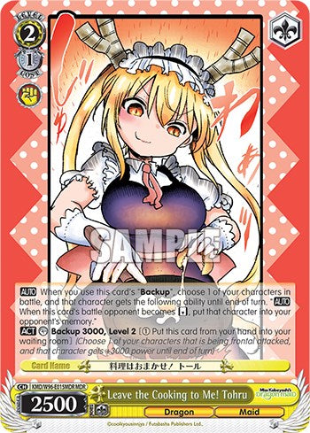 Leave the Cooking to Me! Tohru [Miss Kobayashi's Dragon Maid]