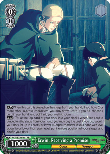 Erwin: Receiving a Promise [Attack On Titan: Final Season]