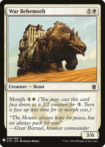 War Behemoth [Mystery Booster]