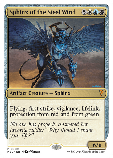 Sphinx of the Steel Wind (White Border) [Mystery Booster 2]