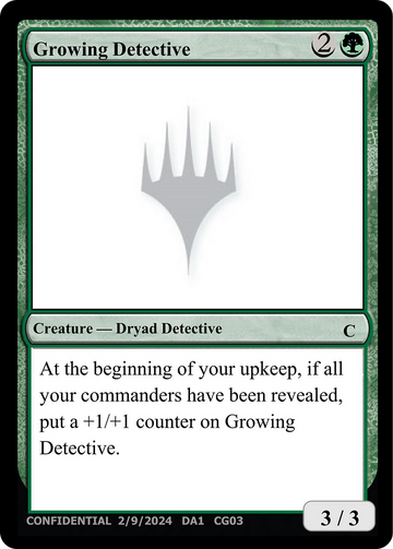 Growing Detective [Unknown Event]