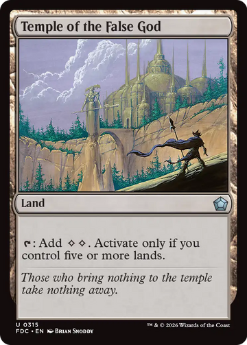 Temple of the False God [Foundations Commander]