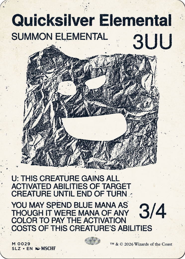 Quicksilver Elemental (0029) [Secret Lair x MSCHF: The Zeta Set]