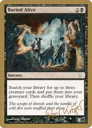 Buried Alive (Peer Kroger) (SB) [World Championship Decks 2003]
