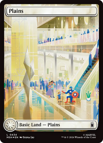 Plains (0434) (Surge Foil) [Marvel Super Heroes]