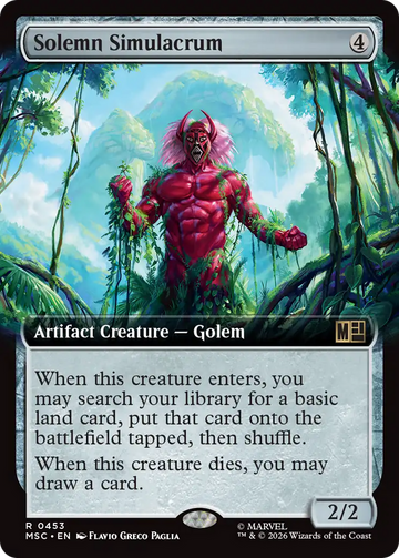 Solemn Simulacrum (Extended Art) [Marvel Super Heroes Commander]