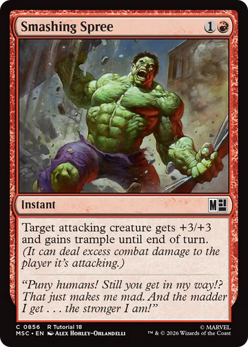 Smashing Spree (0856) [Marvel Super Heroes Commander]