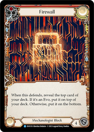 Firewall (Red) [EVO159] (Bright Lights)  Rainbow Foil