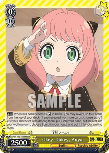 Okey-Dokey, Anya (SPY/S106-TE04R RRR) [SPY x FAMILY]