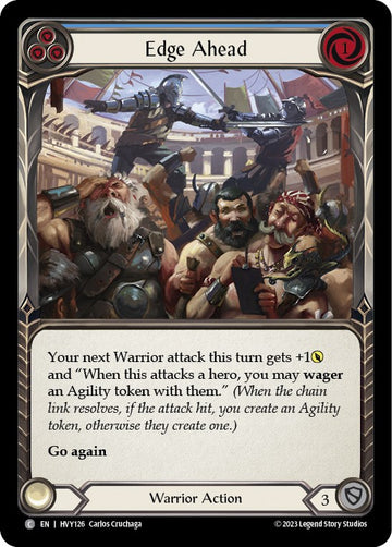 Edge Ahead (Blue) [HVY126] (Heavy Hitters)  Rainbow Foil