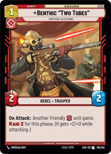 Benthic "Two Tubes" - Partisan Lieutenant (156/252) [Spark of Rebellion]