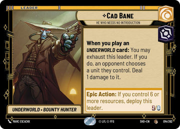 Cad Bane - He Who Needs No Introduction (014/262) (014/262) [Shadows of the Galaxy]