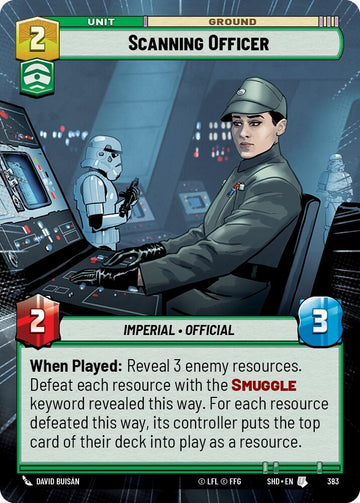 Scanning Officer (383) (Hyperspace) (383) [Shadows of the Galaxy]