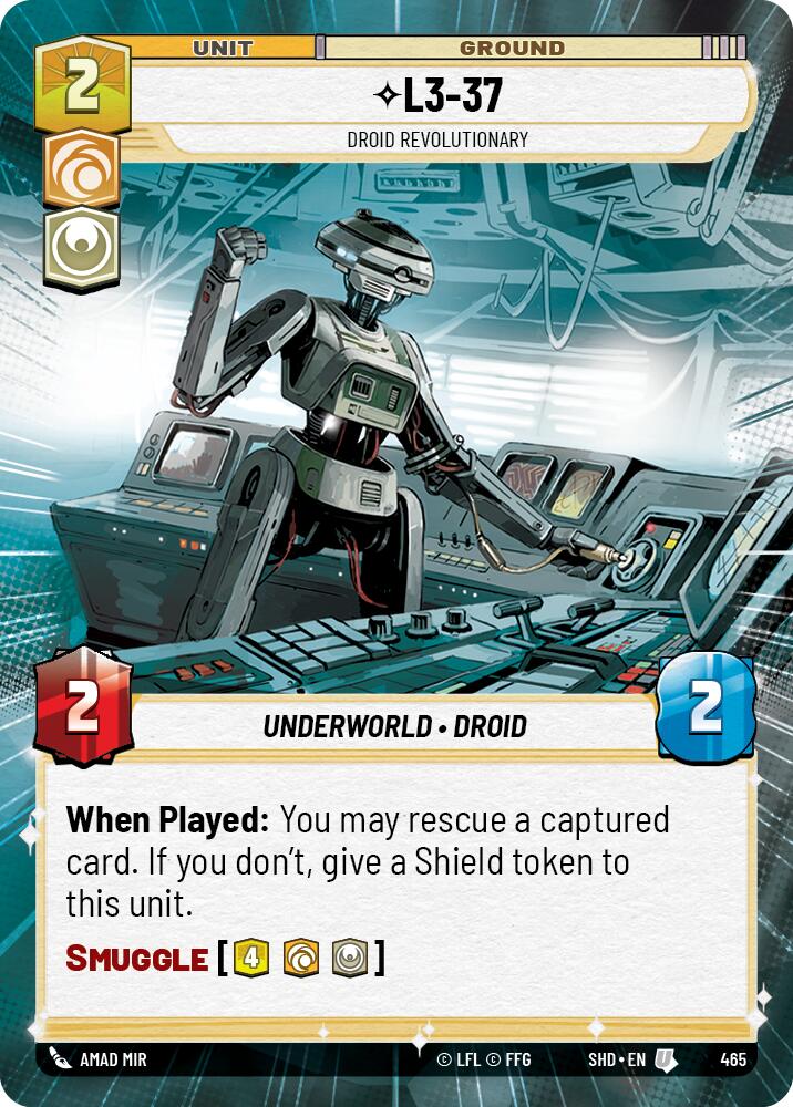 L3-37 - Droid Revolutionary (465) (Hyperspace) (465) [Shadows of the Galaxy]
