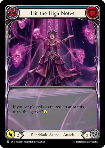 Hit the High Notes (Blue) [ARA021] (Rosetta Aurora Blitz Deck)