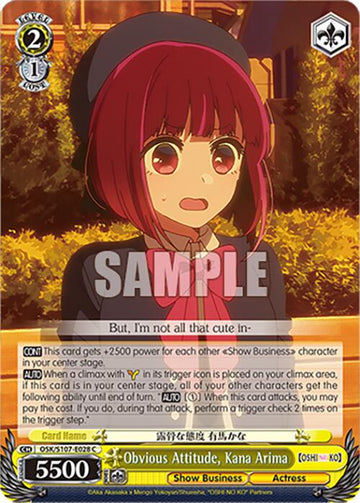 Obvious Attitude, Kana Arima (OSK/S107-E028 C) [[OSHI NO KO]]