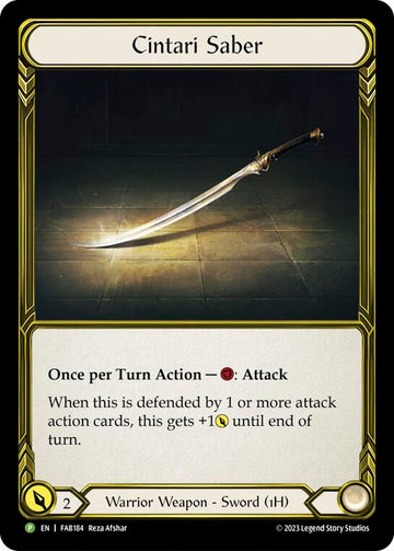 Cintari Saber [FAB184] (Promo)  Cold Foil