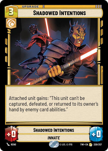Shadowed Intentions (220/257) (220/257) [Twilight of the Republic]