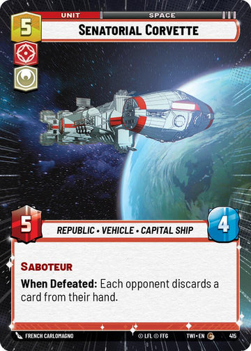 Senatorial Corvette (415) (Hyperspace) (415) [Twilight of the Republic]