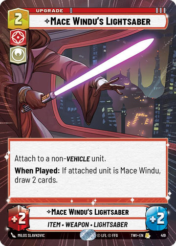 Mace Windu's Lightsaber (419) (Hyperspace) (419) [Twilight of the Republic]