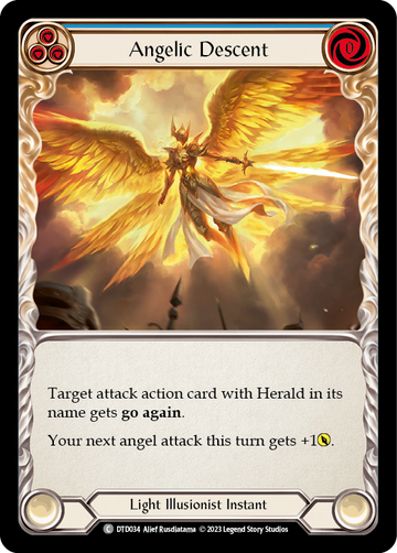 Angelic Descent (Blue) [DTD034] (Dusk Till Dawn)  Rainbow Foil