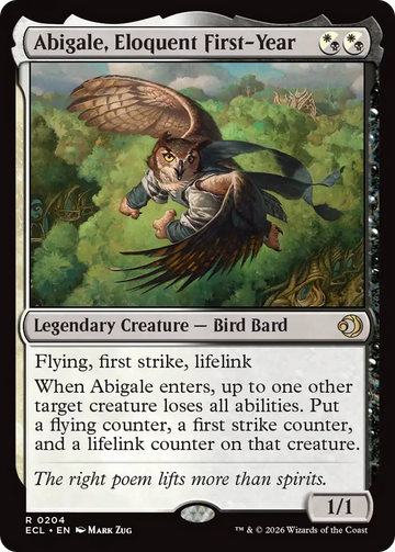 Abigale, Eloquent First-Year [Lorwyn Eclipsed]