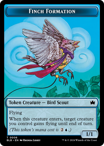 Finch Formation Token [Bloomburrow Tokens]