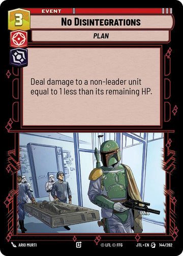 No Disintegrations (144/262) (144/257) [Jump to Lightspeed]