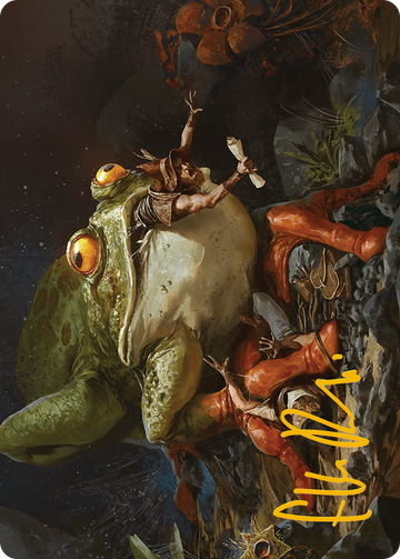 Rampant Frogantua Art Card (Gold-Stamped Signature) [Modern Horizons 3 Art Series]