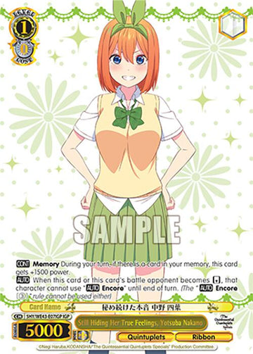 Still Hiding Her True Feelings, Yotsuba Nakano (5HY/WE43-E07IGP IGP) [The Quintessential Quintuplets Specials Premium Booster]