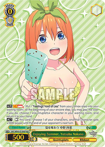 Enjoying Summer, Yotsuba Nakano (5HY/WE43-E10IGP IGP) [The Quintessential Quintuplets Specials Premium Booster]
