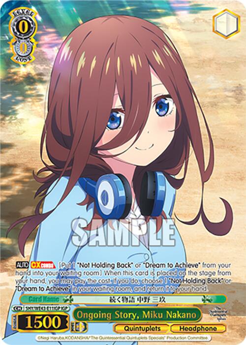 Ongoing Story, Miku Nakano (5HY/WE43-E11IGP IGP) [The Quintessential Quintuplets Specials Premium Booster]