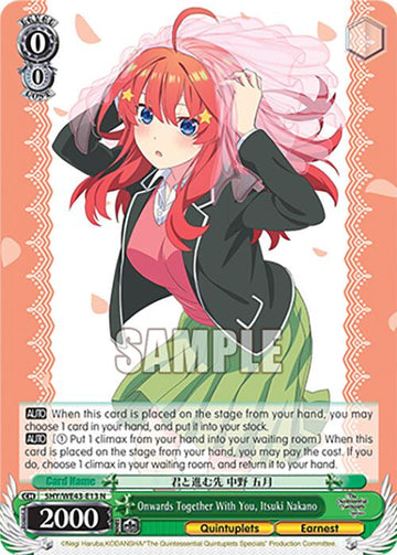 Onwards Together With You, Itsuki Nakano (5HY/WE43-E13 N) [The Quintessential Quintuplets Specials Premium Booster]