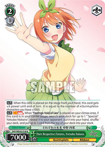 Their Respective Futures, Yotsuba Nakano (5HY/WE43-E18 N) [The Quintessential Quintuplets Specials Premium Booster]