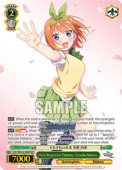 Their Respective Futures, Yotsuba Nakano (5HY/WE43-E18IGP IGP) [The Quintessential Quintuplets Specials Premium Booster]