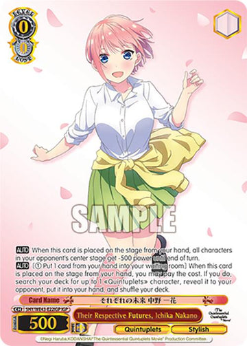 Their Respective Futures, Ichika Nakano (5HY/WE43-E22IGP IGP) [The Quintessential Quintuplets Specials Premium Booster]