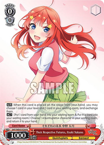 Their Respective Futures, Itsuki Nakano (5HY/WE43-E24 N) [The Quintessential Quintuplets Specials Premium Booster]