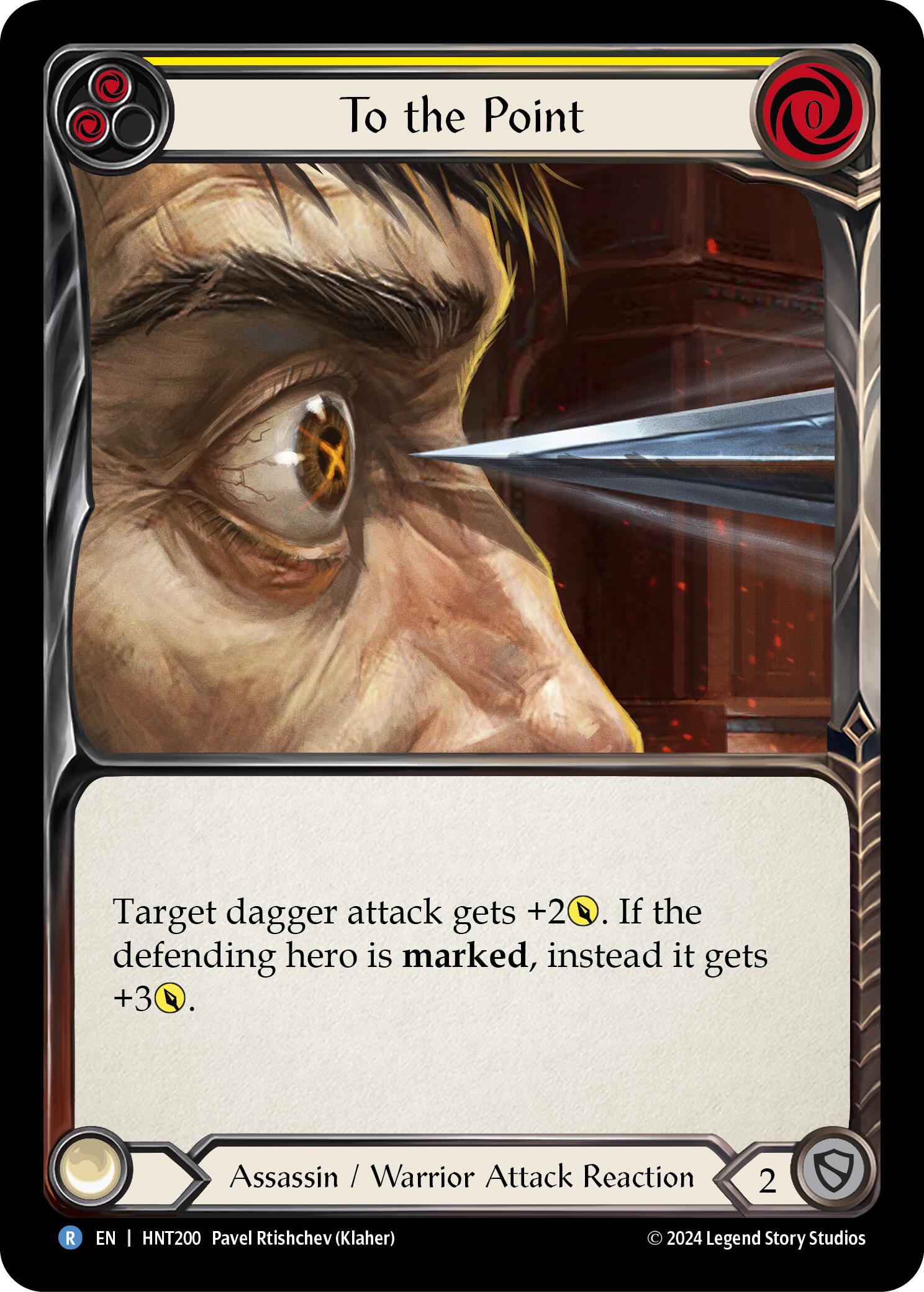 To the Point (Yellow) [HNT200] (The Hunted)  Rainbow Foil