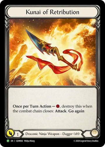Kunai of Retribution [GEM002] (GEM Pack 1)  Cold Foil