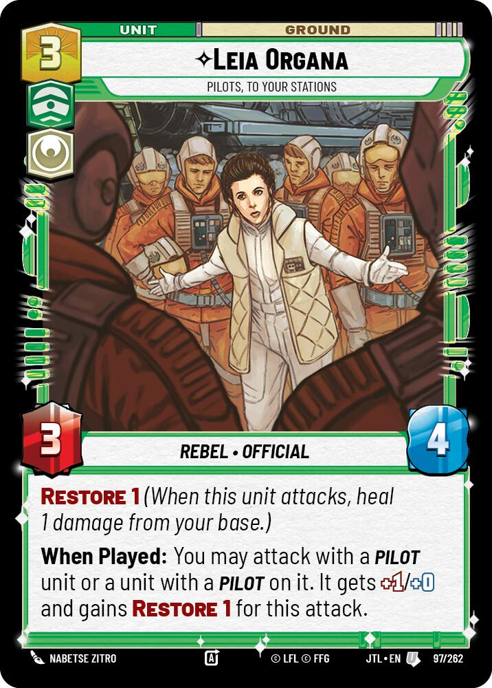 Leia Organa - Pilots, To Your Stations (097/262) (097/257) [Jump to Lightspeed]