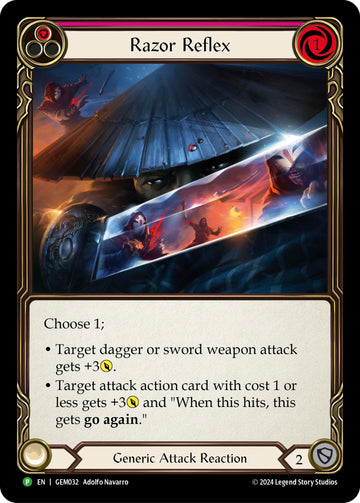 Razor Reflex (Red) [GEM032] (GEM Pack 1)  Rainbow Foil