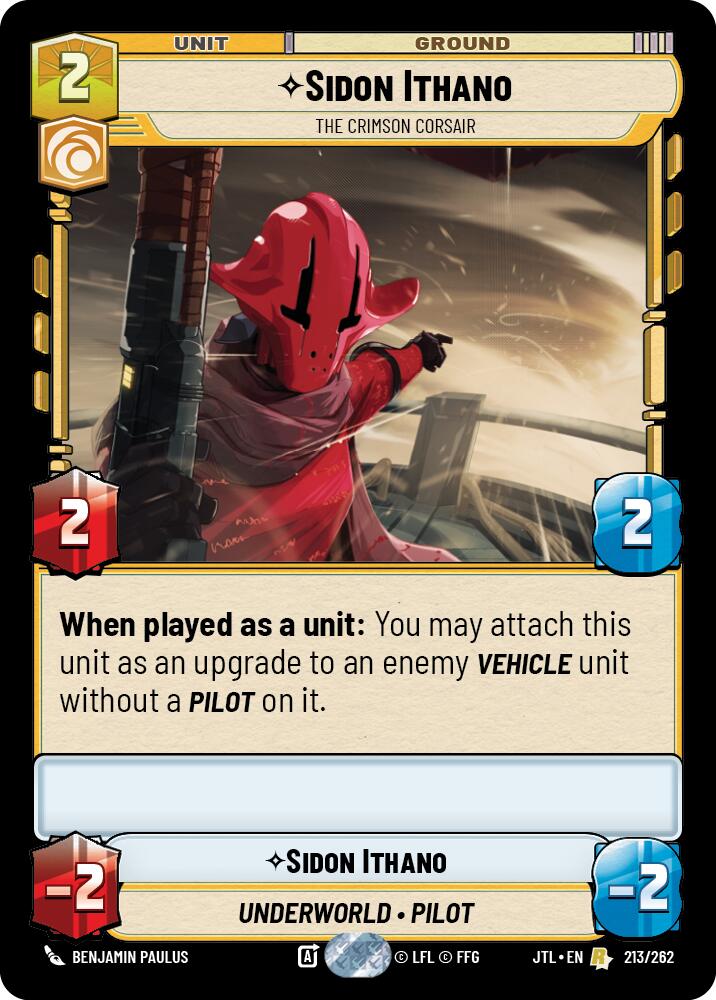 Sidon Ithano - The Crimson Corsair (213/262) (213/262) [Jump to Lightspeed]
