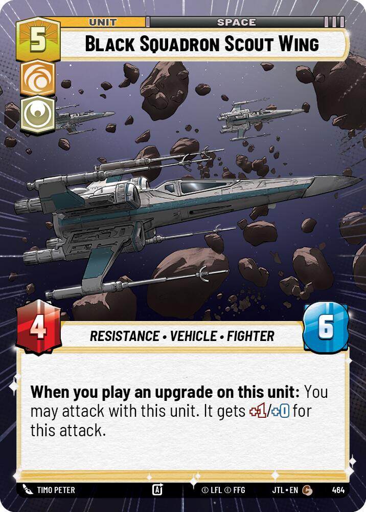 Black Squadron Scout Wing (464) (Hyperspace) (464) [Jump to Lightspeed]