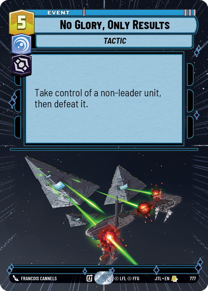 No Glory, Only Results (777) (Hyperspace Foil) (777) [Jump to Lightspeed]