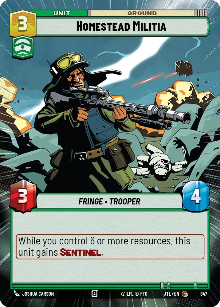 Homestead Militia (847) (Hyperspace Foil) (847) [Jump to Lightspeed]