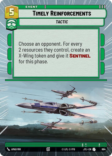 Timely Reinforcements (864) (Hyperspace Foil) (864) [Jump to Lightspeed]