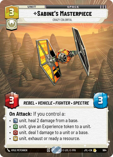 Sabine's Masterpiece - Crazy Colorful (984) (Hyperspace Foil) (984) [Jump to Lightspeed]