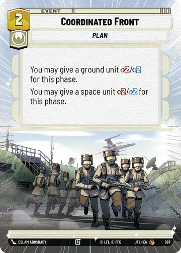 Coordinated Front (987) (Hyperspace Foil) (987) [Jump to Lightspeed]